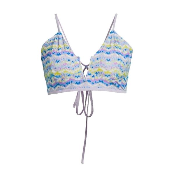 Women's Plus Size Wave Print Bikini Swimsuit Bathing Suit 1X - Picture 8 of 8